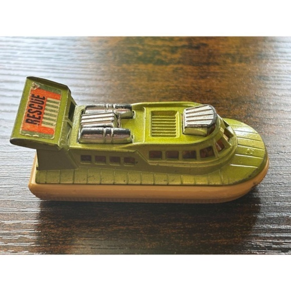 1972 Matchbox Superfast Hovercraft No. 72 & 2 – Vintage Lesney Rescue Vehicle